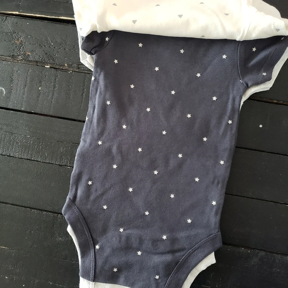 Wonder Nation NWT Baby 6-9 Months Short Sleeve Bodysuit Three Pieces Set Unisex